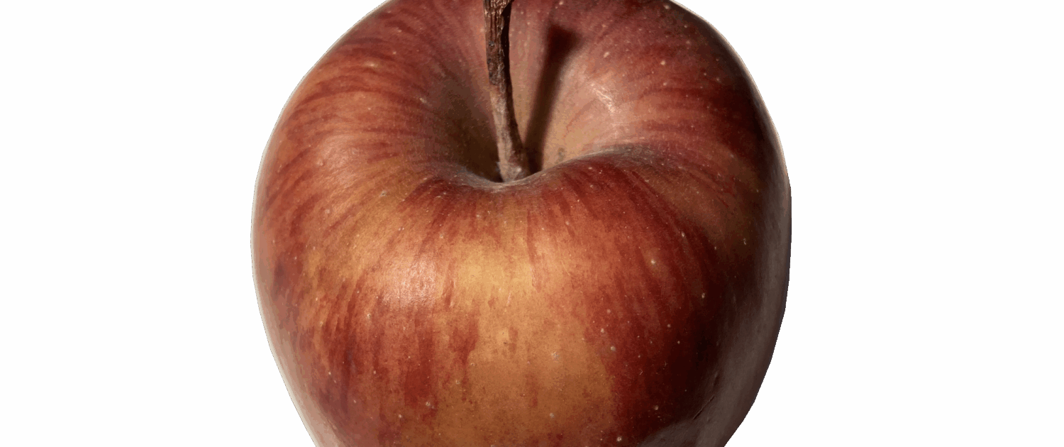 Apfel rot von oben hintergrund entfernt_4304