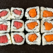 Sushi - leckeres Essen in Algen eingewickelt